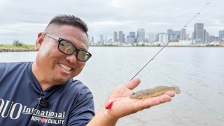 タク石黒が淀川で1人フィッシングトライアスロン