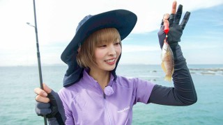 もが釣 2 千葉県金谷の貸切釣場でルアー釣りに挑戦